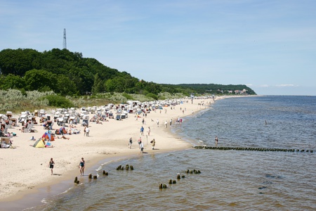 Der Strand in Heringsdorf